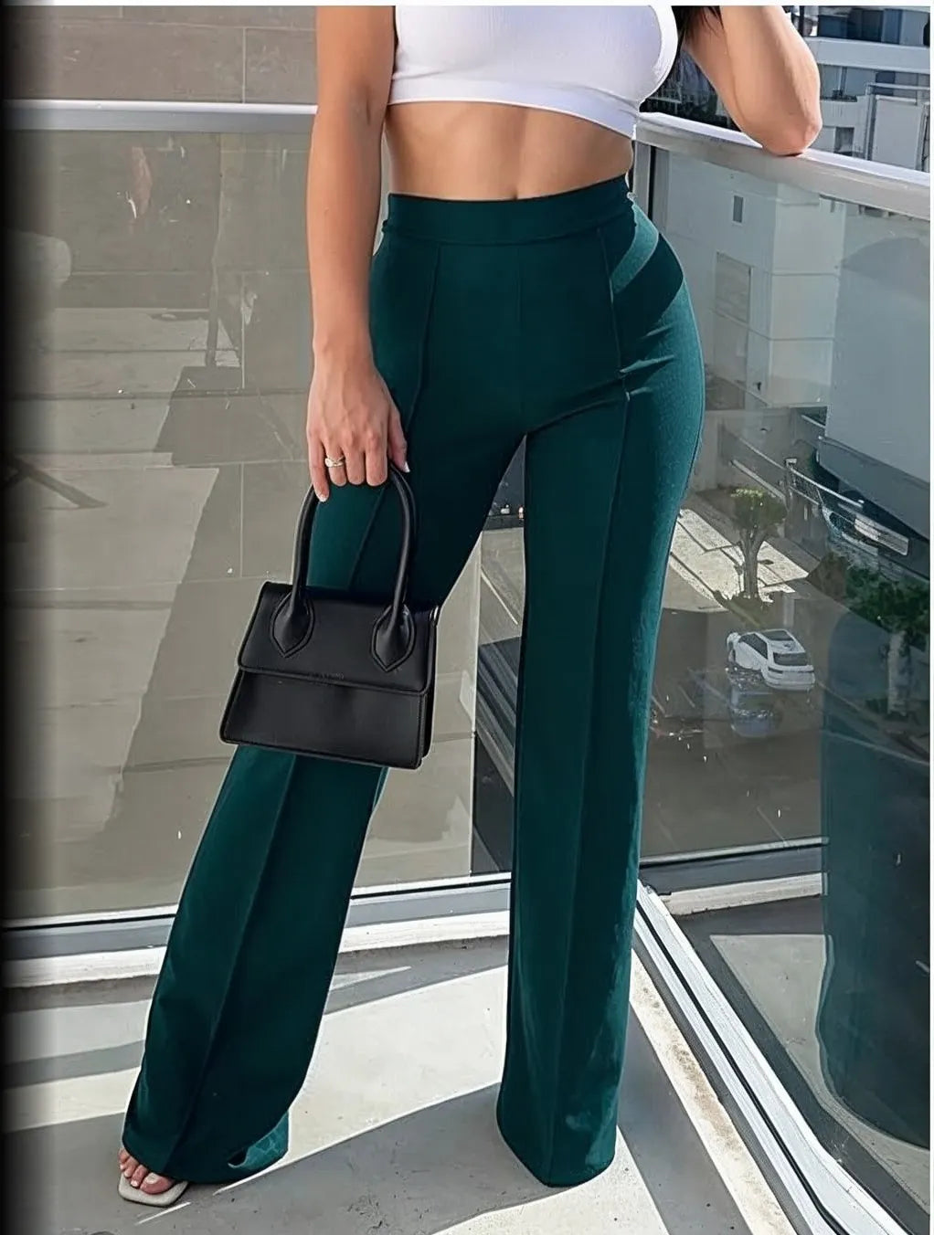 Pantalon Évasé Chic