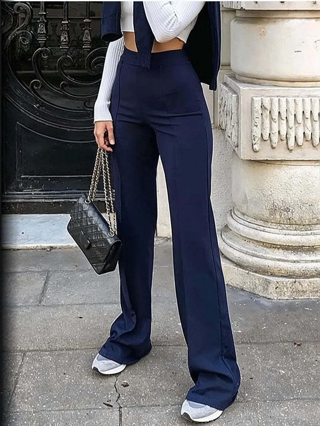 Pantalon Évasé Chic